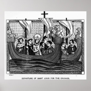 Póster Salida de St. Louis para la cruzada