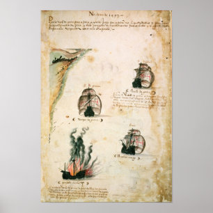 Póster Salida de Vasco da Gama