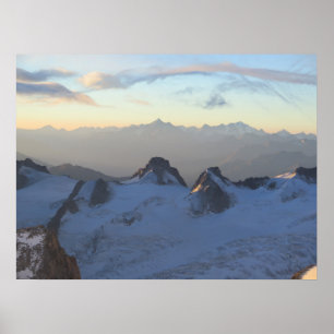 Póster Salida del sol de las montañas