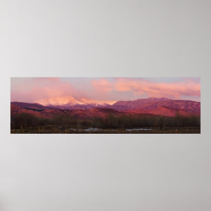 Póster Salida del sol en las montañas rocosas de Colorado