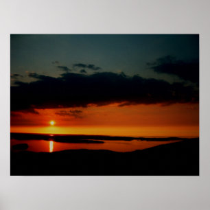 Póster Salida del sol hermosa