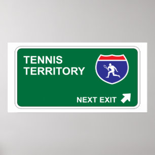 Póster Salida siguiente del tenis