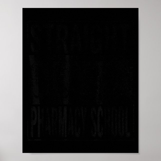 Póster Salido directamente de la escuela de farmacia clas (Frente)