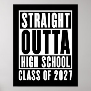 Póster Salidos de la Escuela Secundaria Clase de 2027