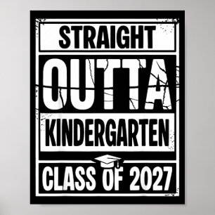 Póster Salidos directamente de la clase de graduación de 