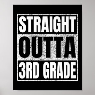 Póster Saliendo de 3er Grado Cl Graduación 2025 Tercero