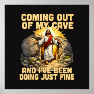 Póster Saliendo de mi cueva La resurrección de Jesús