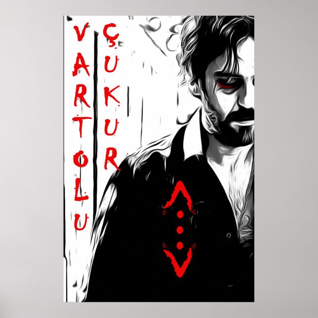 Póster Salih koçovali/ çukur/ B&W (Frente)