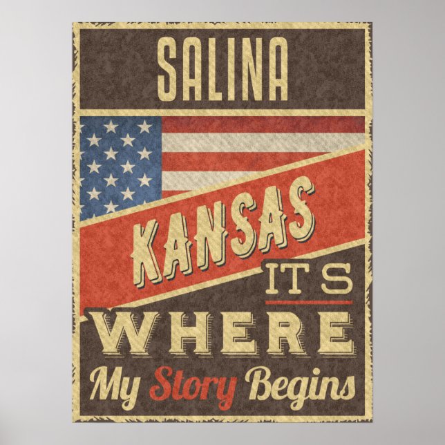 Póster Salina Kansas (Frente)
