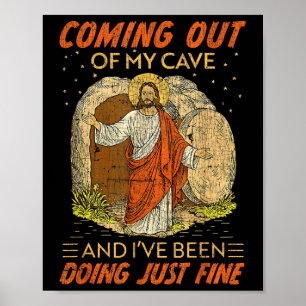 Póster Salir De Mi Cueva Jesús Gracioso Resurrección Quo