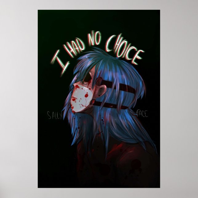Póster Sally Face no tenía elección (Frente)