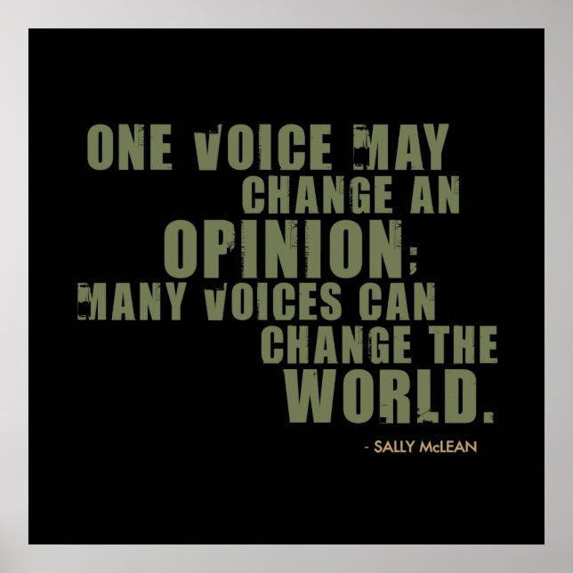 Póster Sally McLean Quote (Frente)
