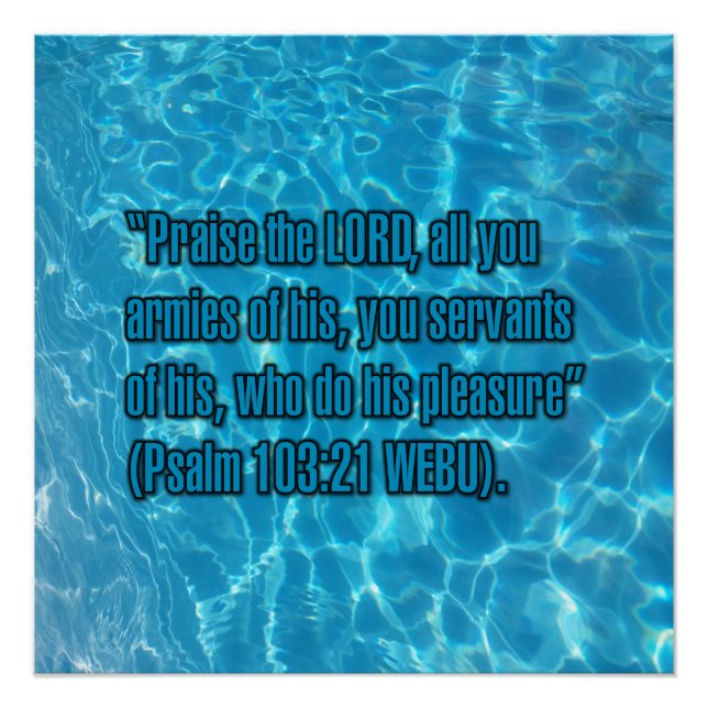 Póster Salmo 103:21 WEBU (Anverso)
