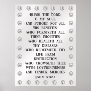 Póster Salmo 103:2-4