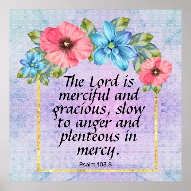 Póster Salmo 103:8 (Frente)