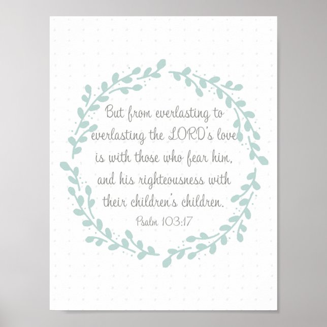 Póster Salmo 103 Poster (Frente)