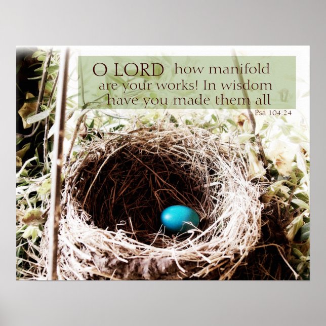 Póster Salmo 104:24 (Frente)