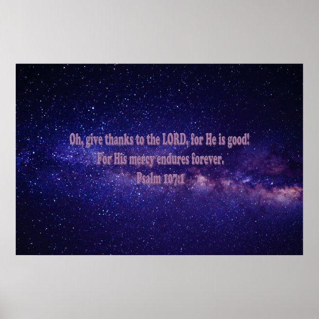 Póster Salmo 107:1 (Frente)