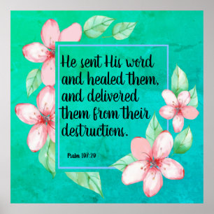 Póster Salmo 107:20