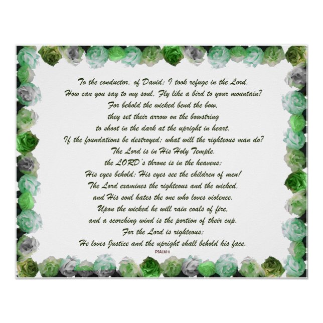 Póster Salmo 11 (Anverso)