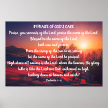 Salmo 113: 1 - 6 Poster