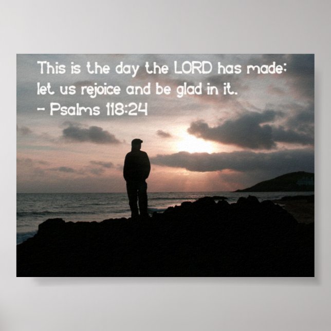 Póster Salmo 118:24 (Frente)