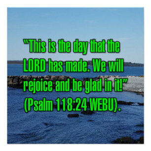 Póster Salmo 118:24 WEBU