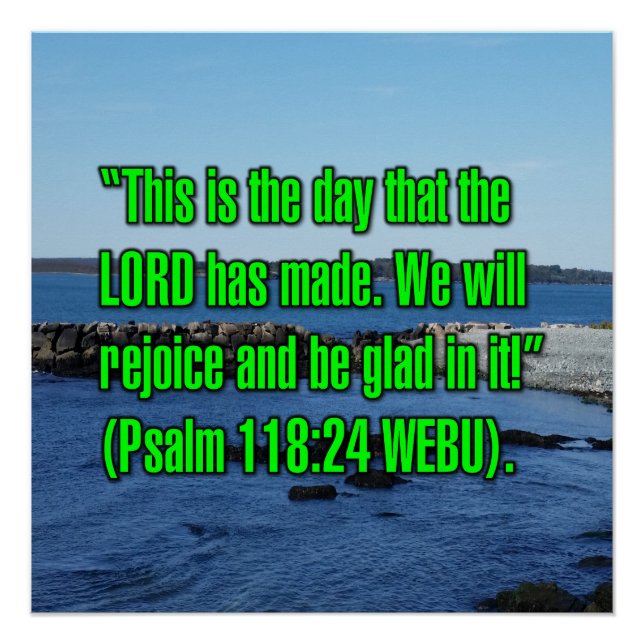 Póster Salmo 118:24 WEBU (Anverso)