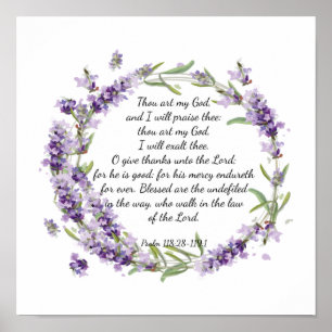 Póster Salmo 118: 28 -119:1 