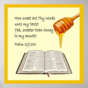 Póster Salmo 119:103