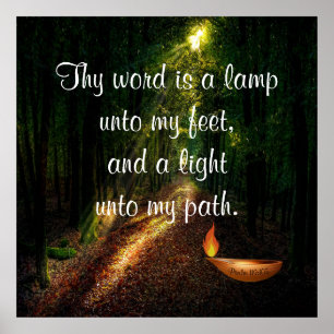 Póster Salmo 119:105 Poster