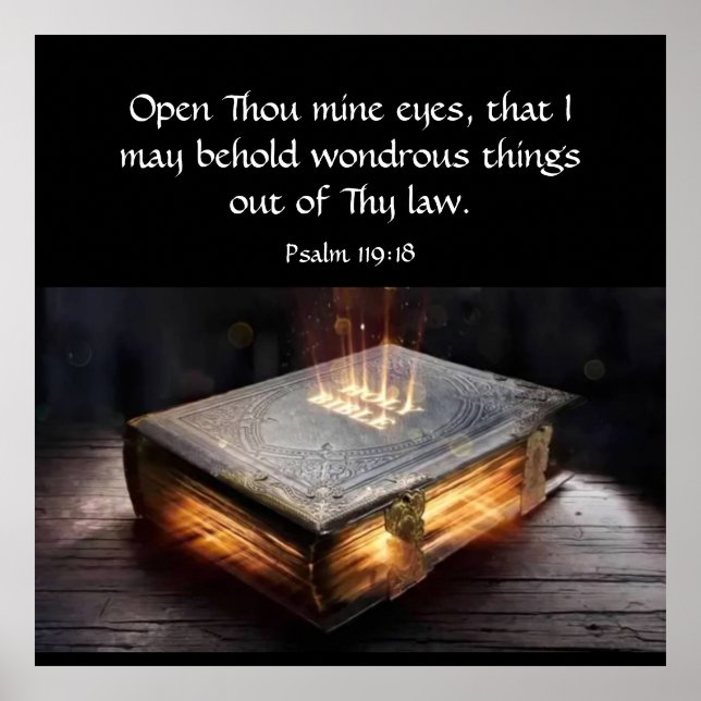 Póster Salmo 119:18 (Frente)