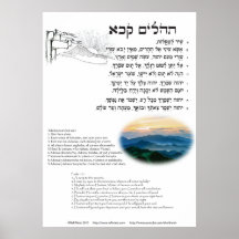 Salmo 121 en hebreo, inglés y transliteración