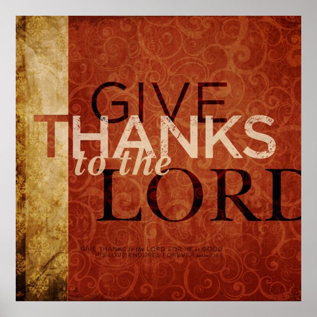 Póster Salmo 136:1 (Frente)