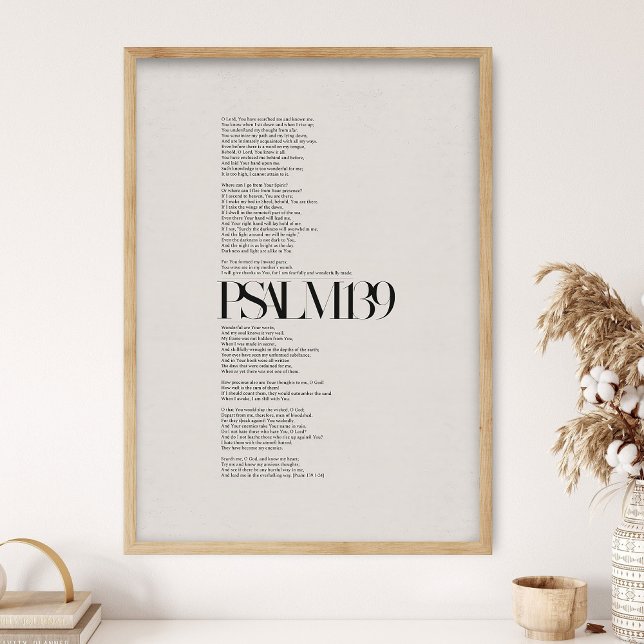 Póster Salmo 139, Versículo Bíblico, Biblia Moderna, Escr (Subido por el creador)
