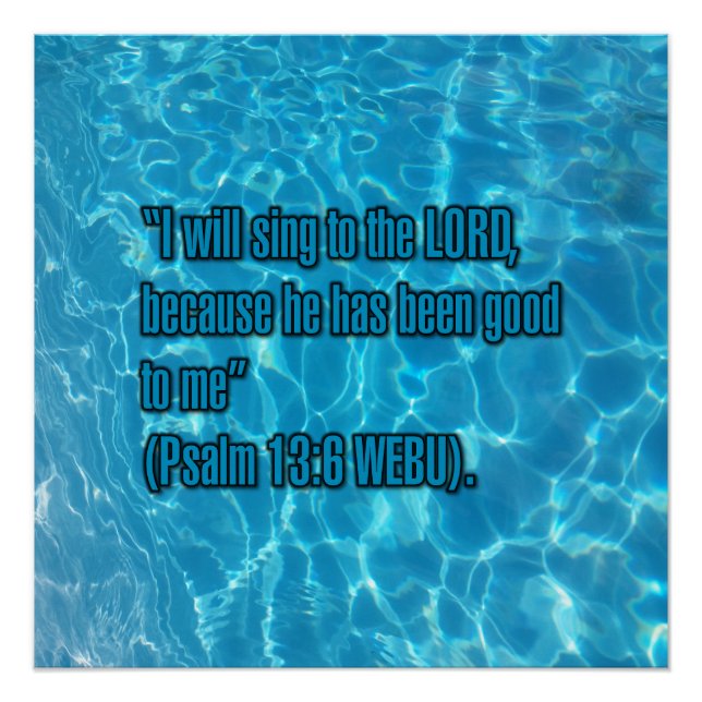 Póster Salmo 13:6 WEBU (Anverso)