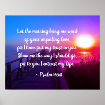 Salmo 143:8 Palabra de tu amor inquebrantable, las