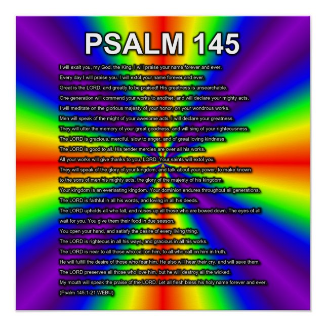 Póster Salmo 145:1-21 WEBU (Anverso)