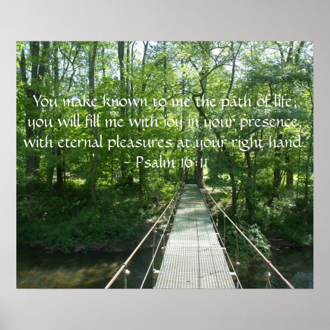 Póster Salmo 16:11 Poster (Frente)