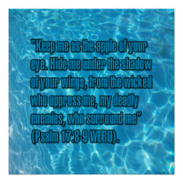 Póster Salmo 17:8-9 WEBU