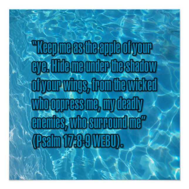 Póster Salmo 17:8-9 WEBU (Anverso)