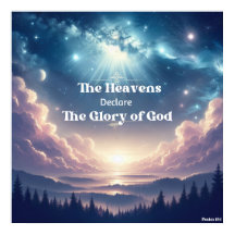 Salmo 19:1 poster cristiana