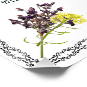 Póster Salmo 1, Diseño De Flor Amarilla Rosa, Bendecido,