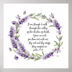 Póster Salmo 23: 4