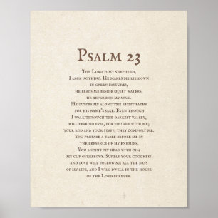 Póster Salmo 23 El Señor es mi Pastor