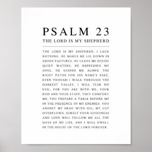 Póster Salmo 23 El Señor es mi Pastor
