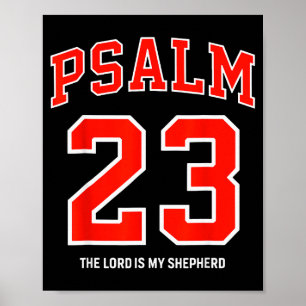 Póster Salmo 23 El Señor Es Mi Pastor Fútbol Cristiano