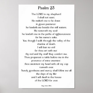 Póster Salmo 23 KJV  
