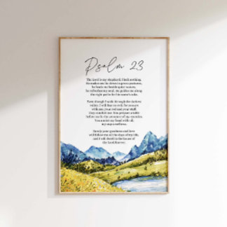 Póster Salmo 23 NKJV El Señor es mi pastor