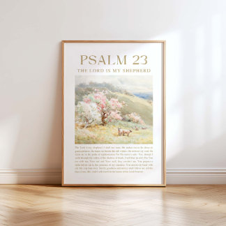 Póster Salmo 23 NKJV El Señor es mi Pastor